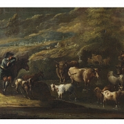 18th-century European school “Scene of shepherds”