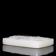 Biombo de jade blanco de Hetian 