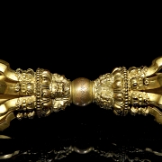 Dorje de bronce dorado, dinastía Qing