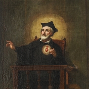 Escuela italiana s.XVIII-XIX “San Felipe Neri predicando” - 1