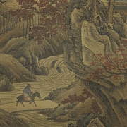 Chinese painting ‘Palace among the Mountains’, 20th century - 5
