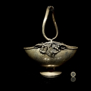 Frutero Art Nouveau de plata