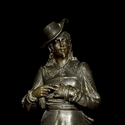 Pareja figuras de bronce 