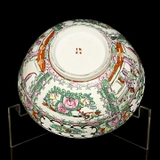 Glazed porcelain bowl, “Courtly Scenes,” Canton, 20th century