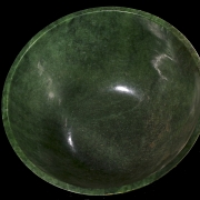 Cuenco ritual de jade verde espinaca