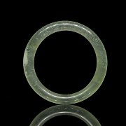 Esclava de jade verde translúcido, s.XX