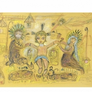 Mª Dolores Casanova Teruel (1928-2007)  “Jesus in the manger,” 2000