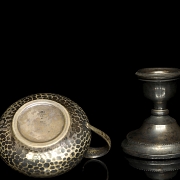 银油灯与银烛台，20世纪