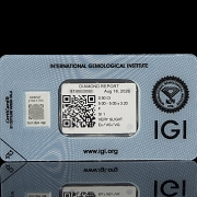 Diamante natural en talla brillante, 0.50 ct, certificado IGI