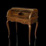 Escritorio de cilindro estilo Luis XV, ca. 1951