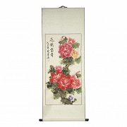 Chinese painting ‘Peonies’, 20th century