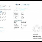 Diamante natural en talla brillante, 2.01 ct, certificado HRD