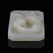 Recipiente de jade blanco de Hotian 