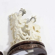 Pareja de figuras bailarinas chinas - 5