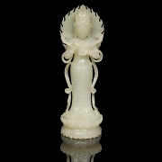 Figura de jade blanco
