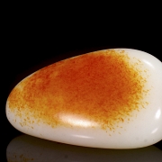 Roca de jade blanco de Hetian, dinastía Qing