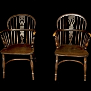 Pareja de butacas Windsor, ca. 1860