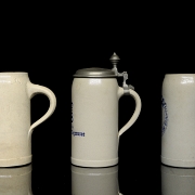 Tres jarras de cerámica esmaltada alemana, s.XX - 6