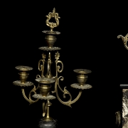 Mantle clock with trim, Napoleon III style, late 19th century - 3