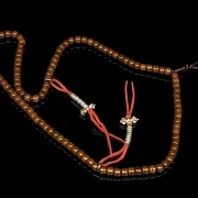 Collar Mala de ciento ocho semillas, Tibet, dinastía Qing