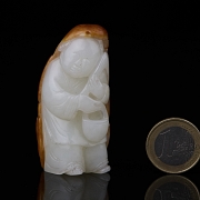 Figura de jade blanco de Hetian 