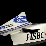 Cubierta de motor izquierda Ford Cosworth, escudería Stewart Grand Prix, temporada 1999