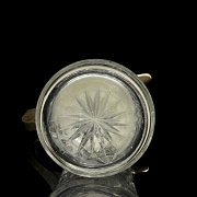 Jarra de cristal tallado, estilo Art Déco, med. s.XX