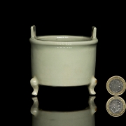Celadon porcelain censer, Ding style, Qing dynasty - 6
