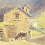 多明戈·索莱尔·吉利 Domingo Soler Gili（1871–1951）《乡村房屋》