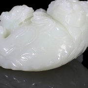 Figura de jade blanco de Hetian