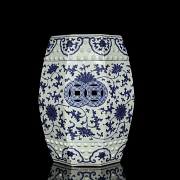 Asiento octogonal de ceramica