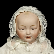 Muñeca de porcelana de carácter Hertel, Schwab & Co., Alemania, c. 1912-1915