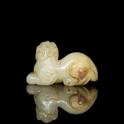 Figura de jade blanco 