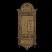 Antiguo limosnero con Cristo de hueso, fnn.s.XIX