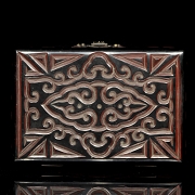 Lacquered wooden box ‘‘Scrolls’’, with Qianlong seal - 5