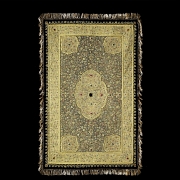 Embroidered tapestry ‘Zardozi’, with coloured gems, India, 20th century