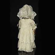 Muñeca de porcelana Heubach Köppelsdorf, molde clásico 250, Alemania, c. 1920-1925
