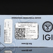 Diamante natural talla brillante, 0.60 ct, certificado IGI