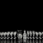 Bohemian glassware set, 20th century