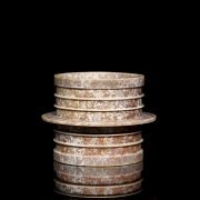 Ornamento de jade tallado, cultura Liangzhu