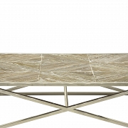 Coffee table in oak and steel legs - 5