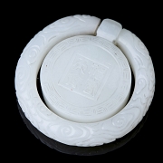 Colgante móvil de jade blanco