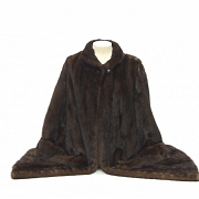 Long vision fur coat