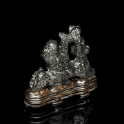 Gongshi rock with wooden base, Qing dynasty - 1