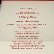 Ming Yi Chou (1969) “Anhelar”, 2005 - 2