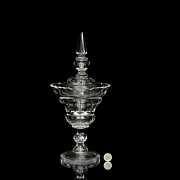 切割玻璃糖果盒，19世纪