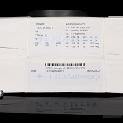 Diamante natural en talla brillante, 1.50 ct, certificado HRD