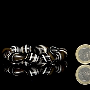 Pulsera de once cuentas de ágata, dinastía Liao