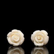 Pareja de pendientes en plata de ley 