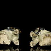 Pareja de figuras de cerámica 